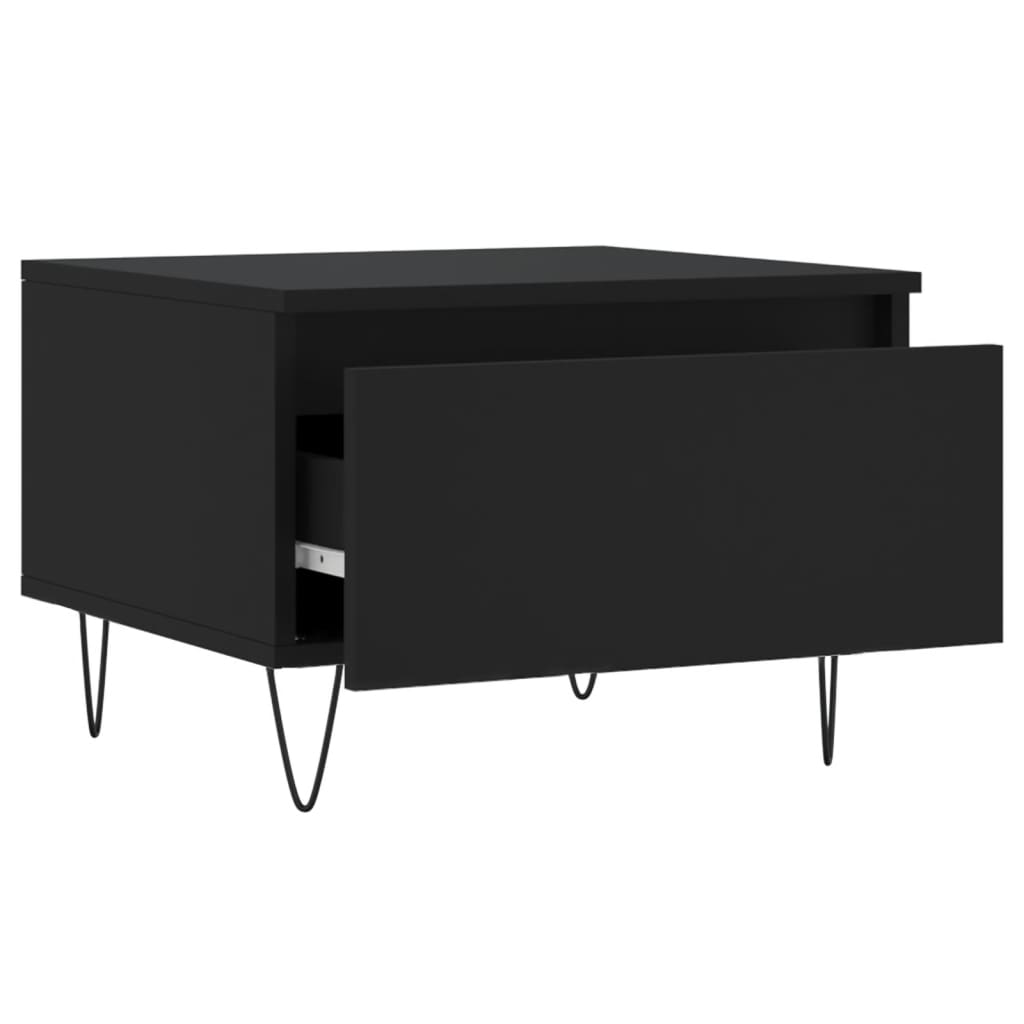 Tables basses 2 pcs noir 50x46x35 cm bois d'ingénierie Tables basses vidaXL   