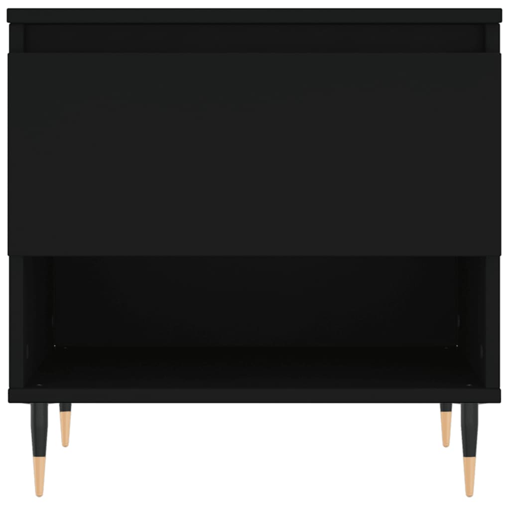 Table basse noir 50x46x50 cm bois d’ingénierie Tables basses vidaXL   