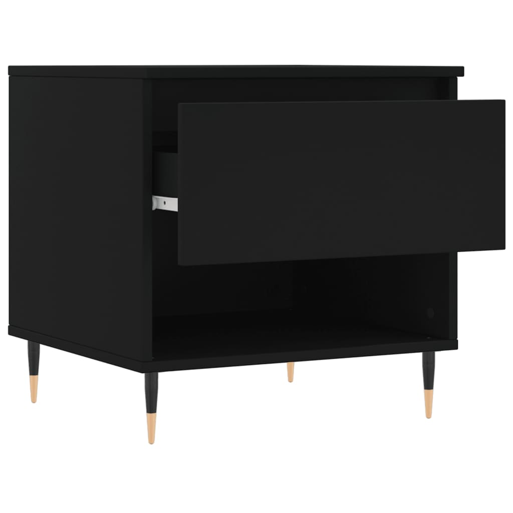 Table basse noir 50x46x50 cm bois d’ingénierie Tables basses vidaXL   