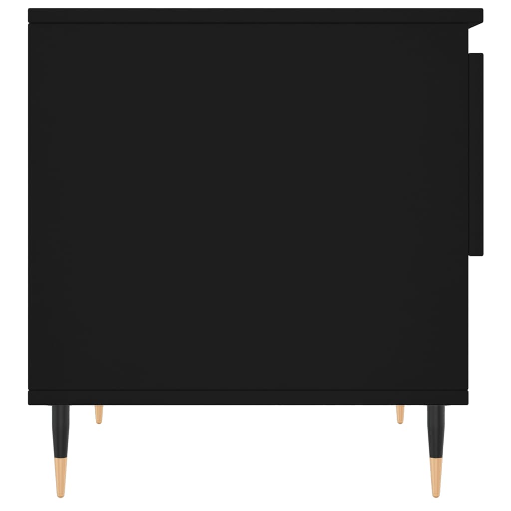 Table basse noir 50x46x50 cm bois d’ingénierie Tables basses vidaXL   
