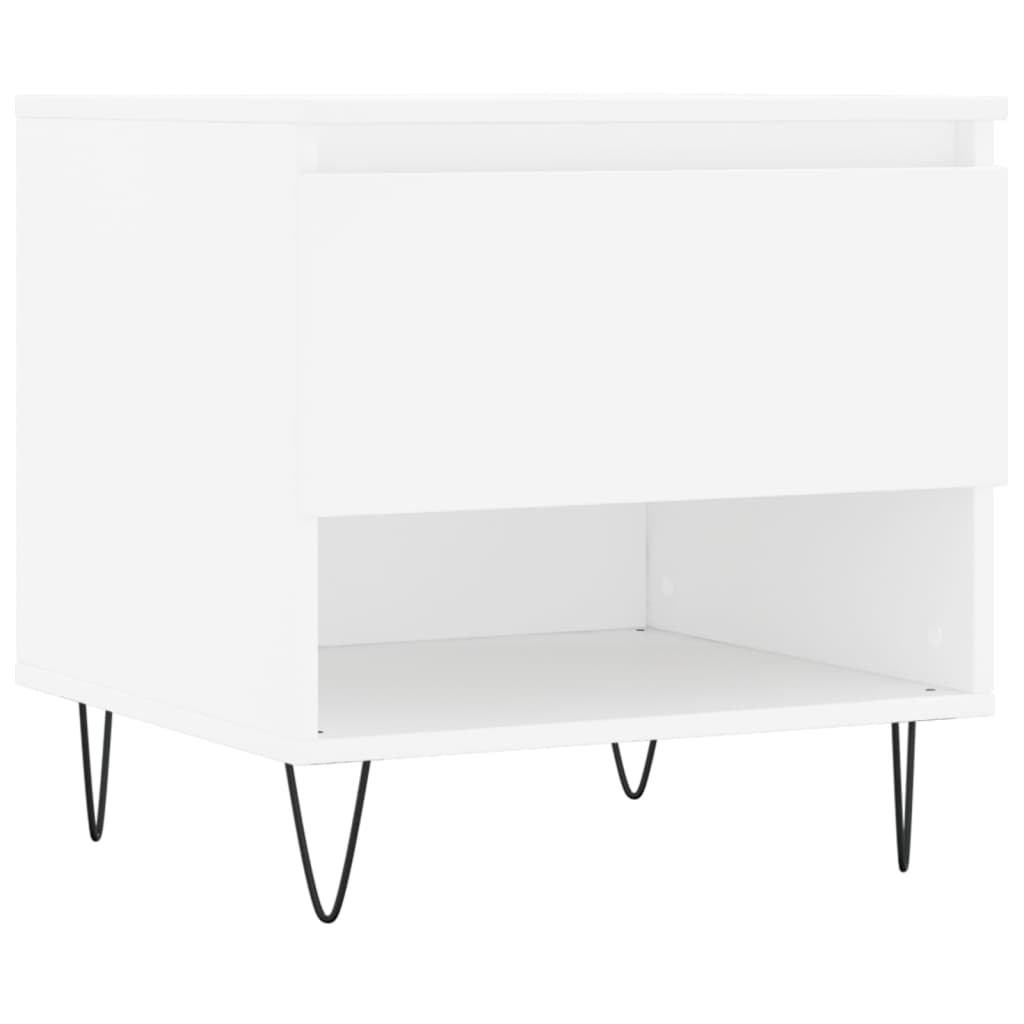 Tables basses 2 pcs blanc 50x46x50 cm bois d'ingénierie Tables basses vidaXL   