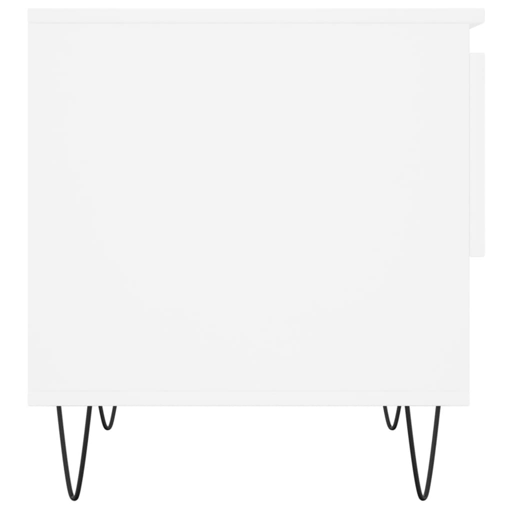 Tables basses 2 pcs blanc 50x46x50 cm bois d'ingénierie Tables basses vidaXL   