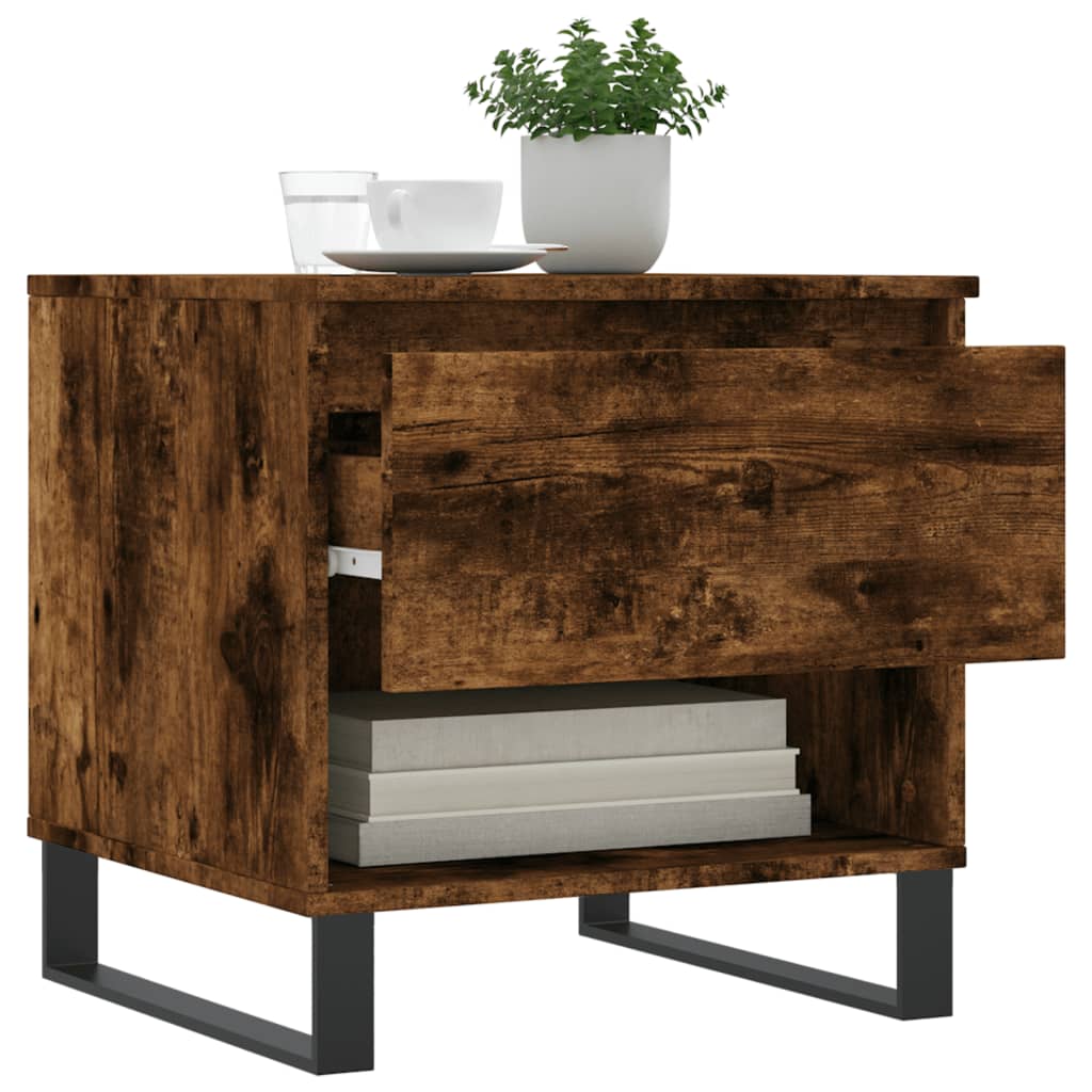 Table basse chêne fumé 50x46x50 cm bois d'ingénierie Tables basses vidaXL   