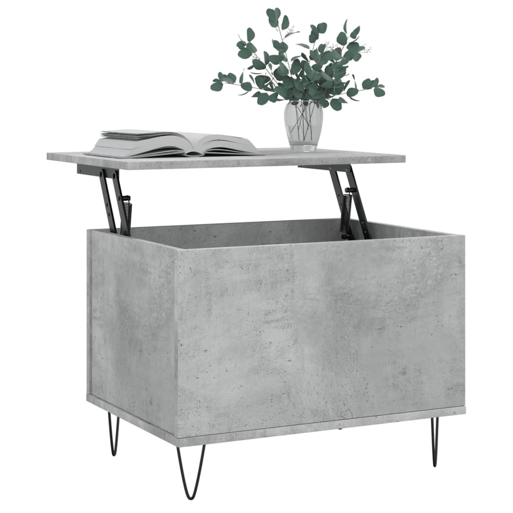 Table basse Gris béton 60x44,5x45 cm Bois d'ingénierie Tables basses vidaXL   