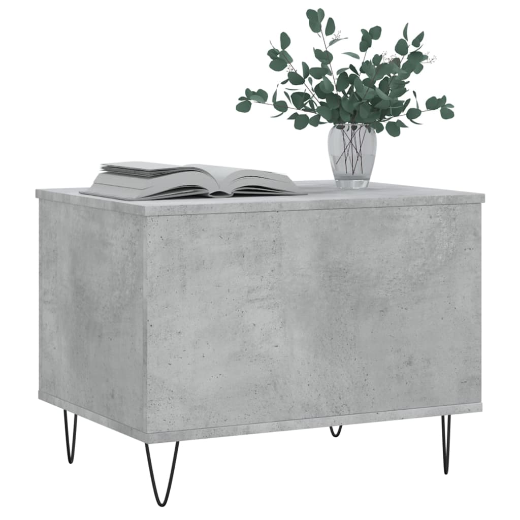 Table basse Gris béton 60x44,5x45 cm Bois d'ingénierie Tables basses vidaXL   