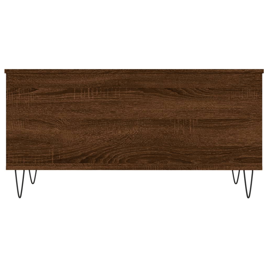 Table basse Chêne marron 90x44,5x45 cm Bois d'ingénierie Tables basses vidaXL   