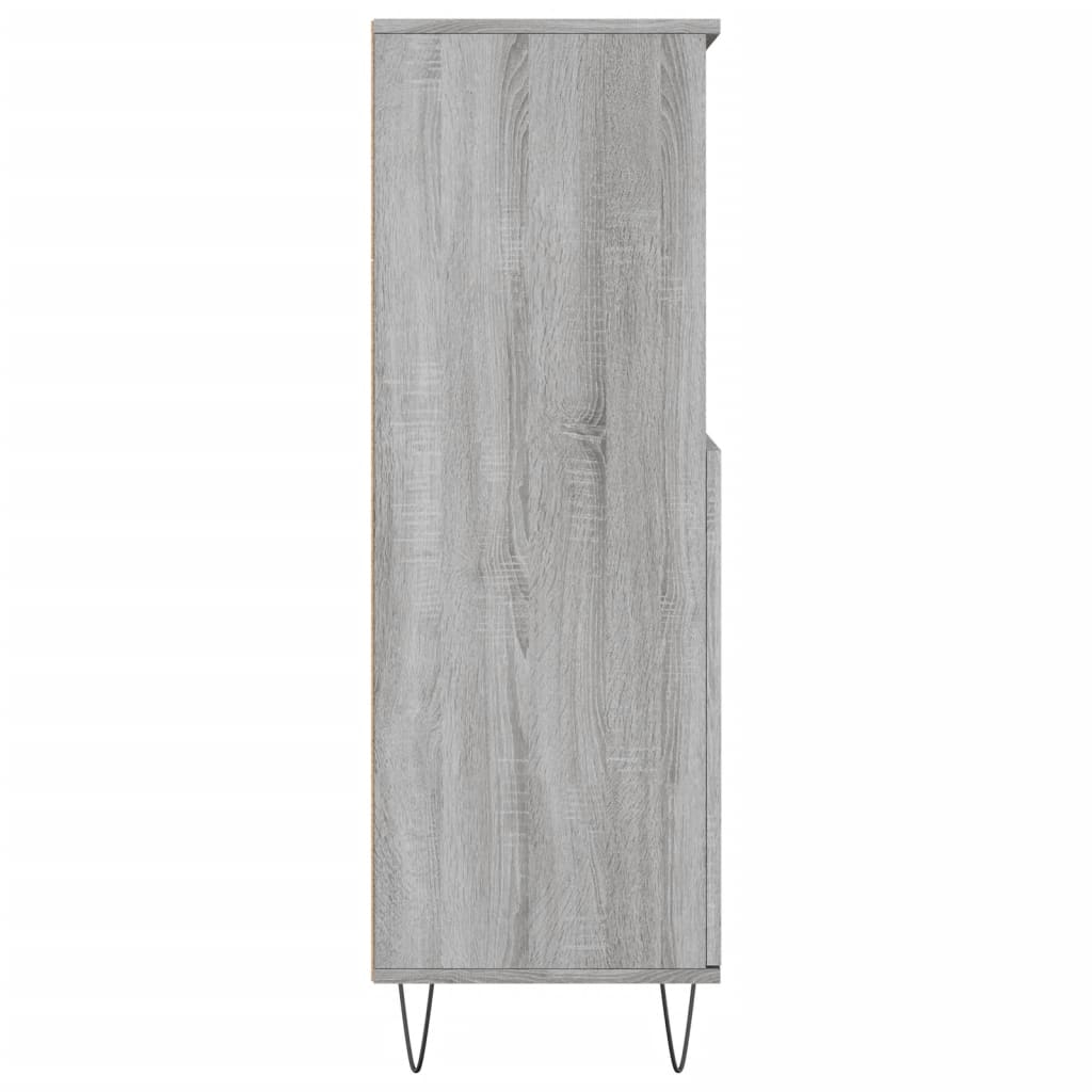 Buffet haut Sonoma gris 60x36x110 cm Bois d'ingénierie Buffets & bahuts vidaXL   
