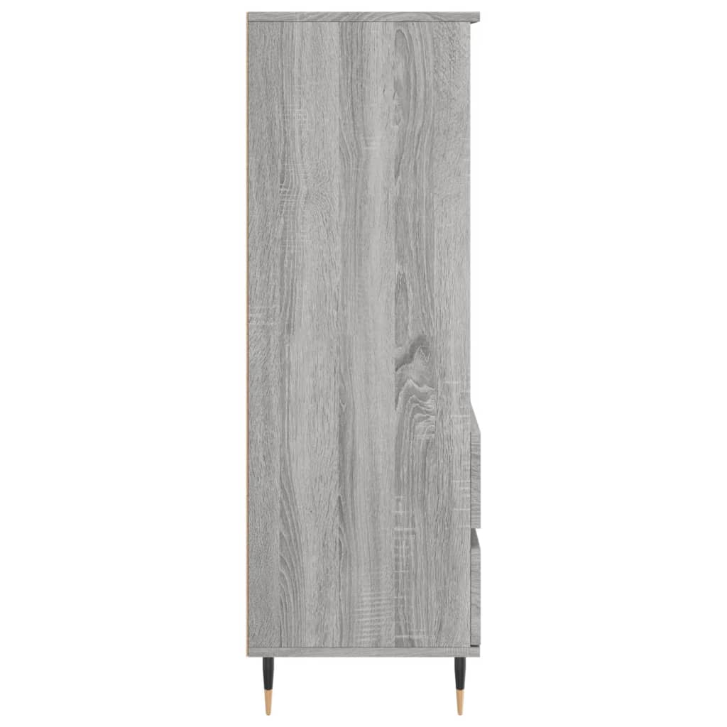 Buffet haut Sonoma gris 40x36x110 cm Bois d'ingénierie Buffets & bahuts vidaXL   