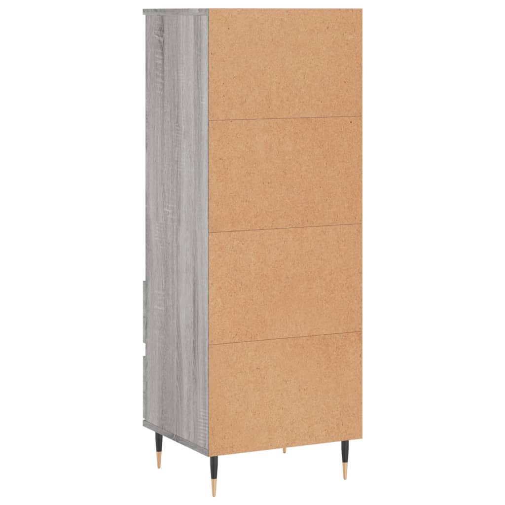Buffet haut Sonoma gris 40x36x110 cm Bois d'ingénierie Buffets & bahuts vidaXL   
