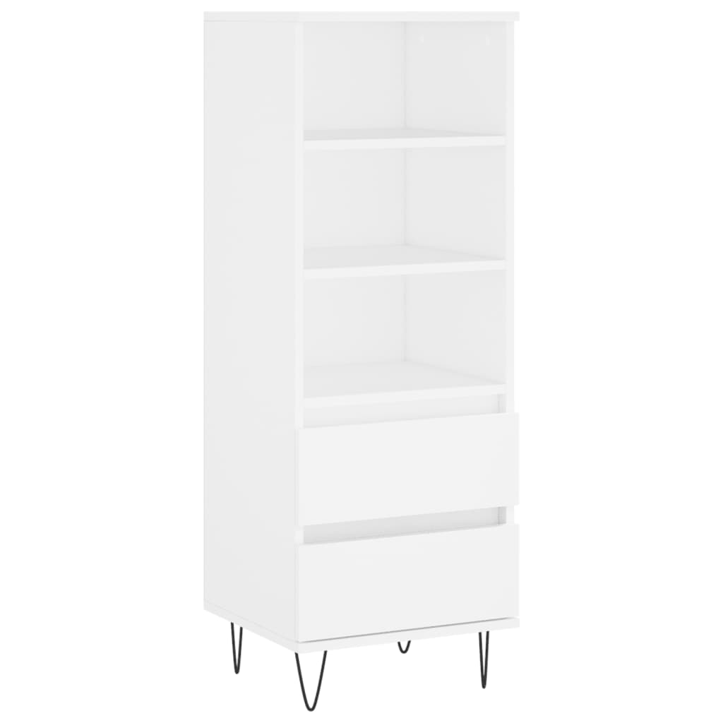 Buffet haut Blanc 40x36x110 cm Bois d'ingénierie Buffets & bahuts vidaXL   