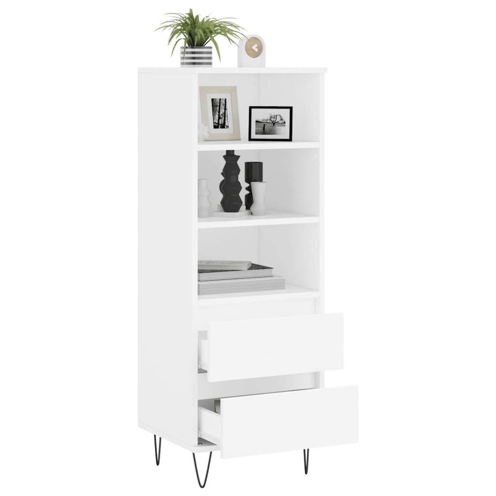 Buffet haut Blanc 40x36x110 cm Bois d'ingénierie Buffets & bahuts vidaXL   