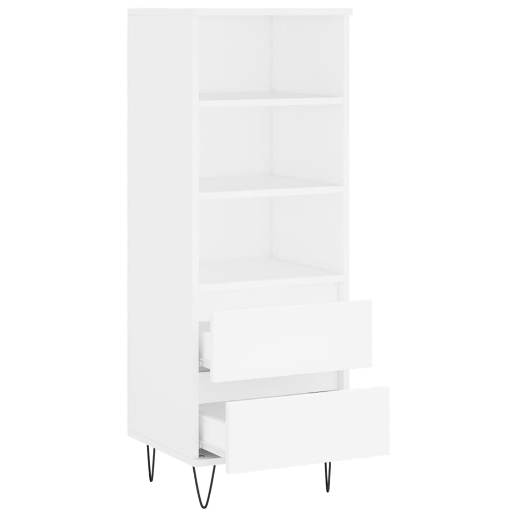 Buffet haut Blanc 40x36x110 cm Bois d'ingénierie Buffets & bahuts vidaXL   
