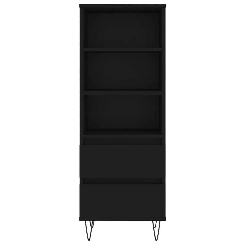 Buffet haut Noir 40x36x110 cm Bois d'ingénierie Buffets & bahuts vidaXL   