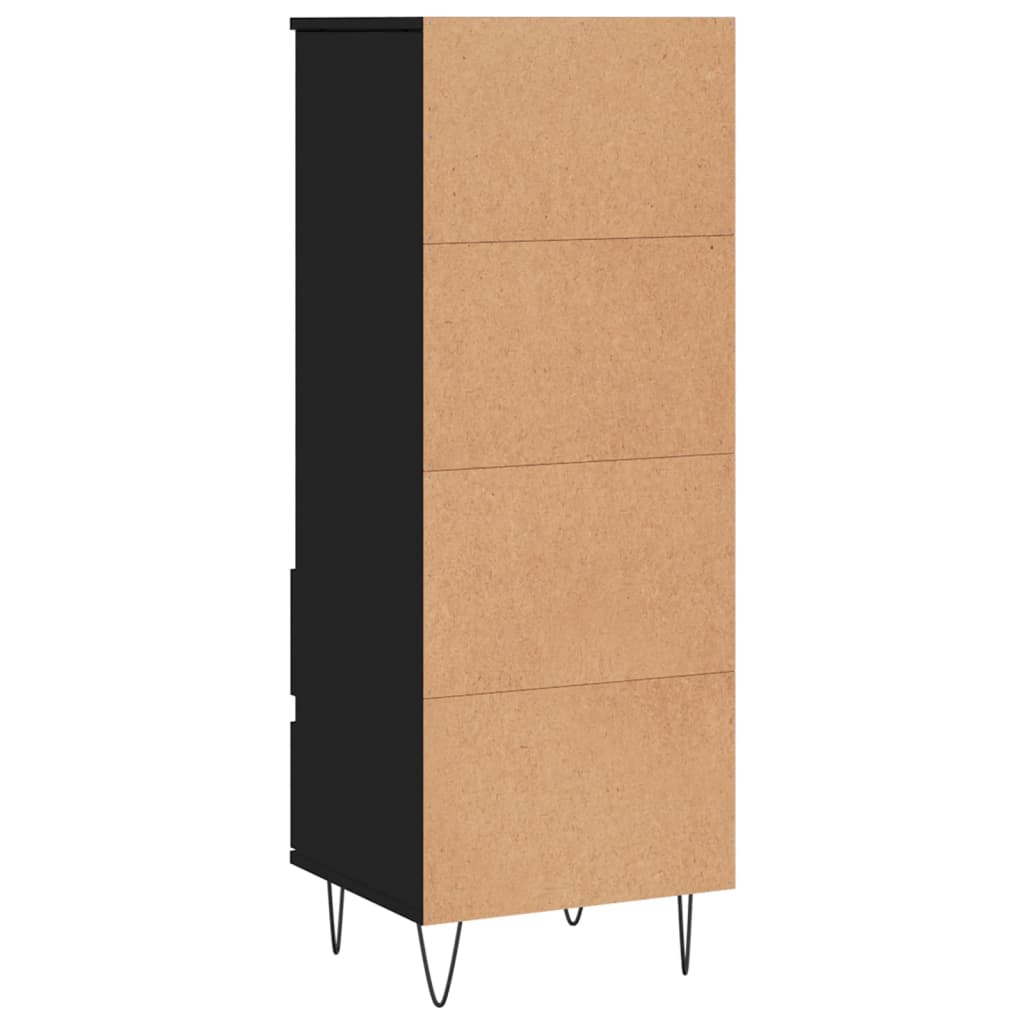 Buffet haut Noir 40x36x110 cm Bois d'ingénierie Buffets & bahuts vidaXL   