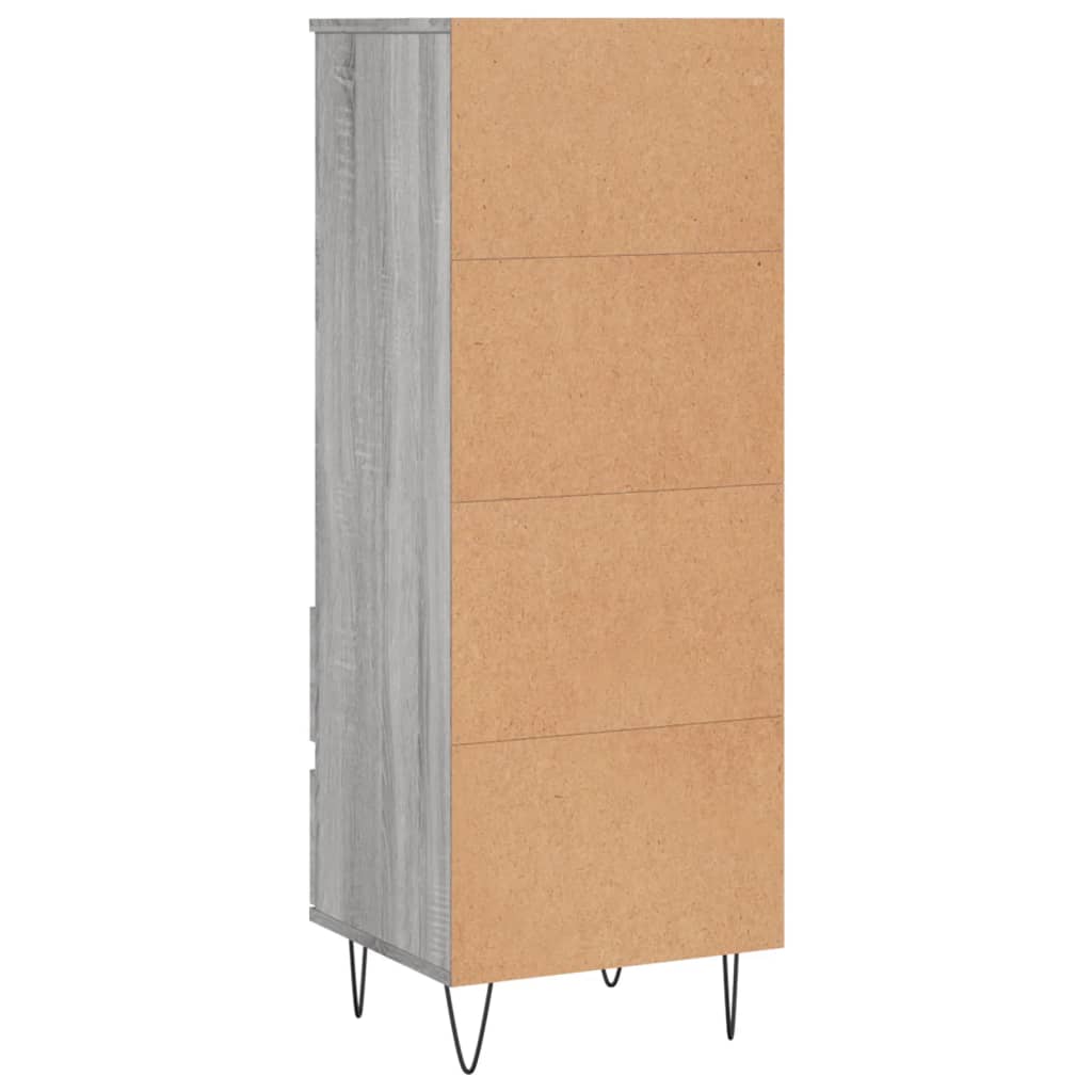 Buffet haut Sonoma gris 40x36x110 cm Bois d'ingénierie Buffets & bahuts vidaXL   
