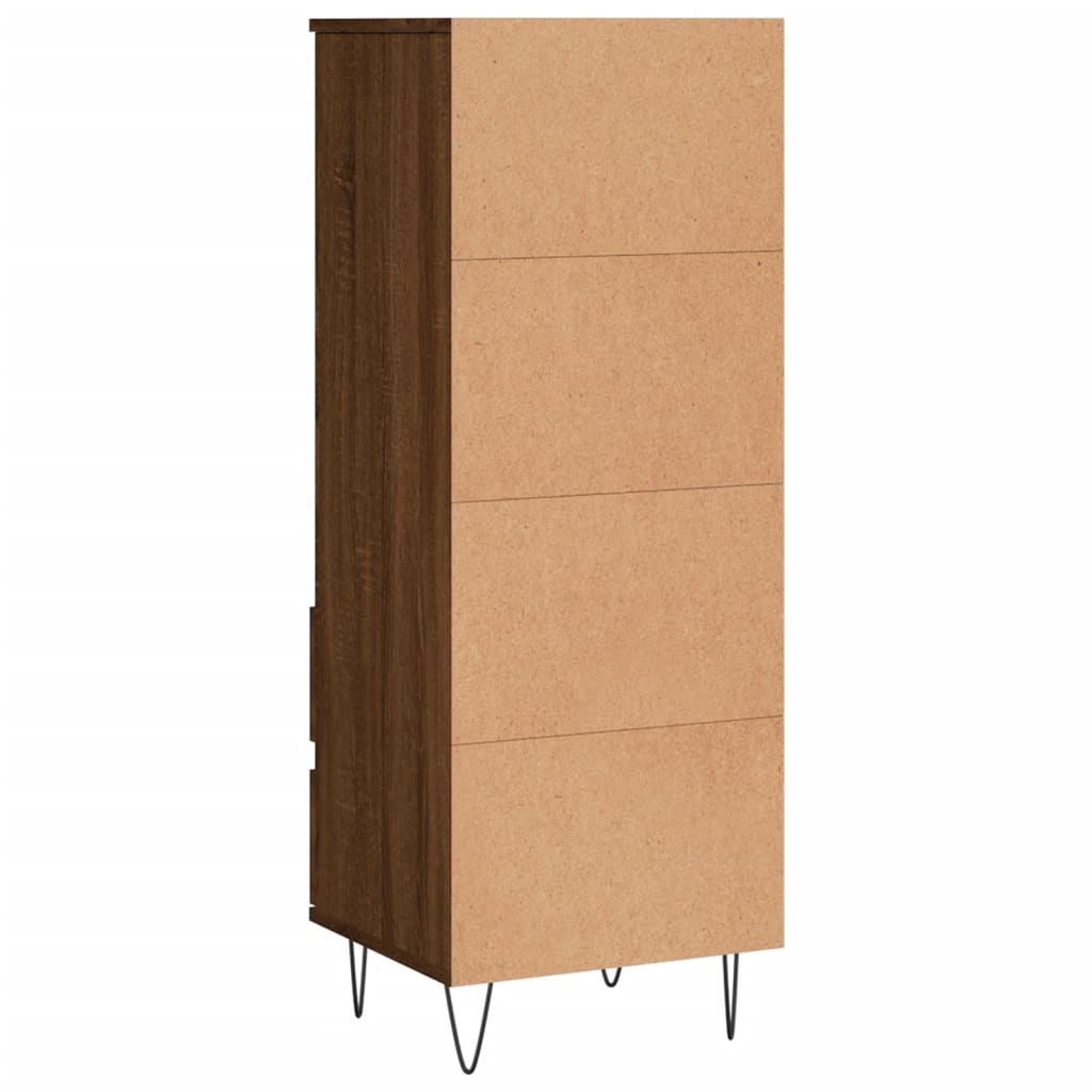 Buffet haut Chêne marron 40x36x110 cm Bois d'ingénierie Buffets & bahuts vidaXL   