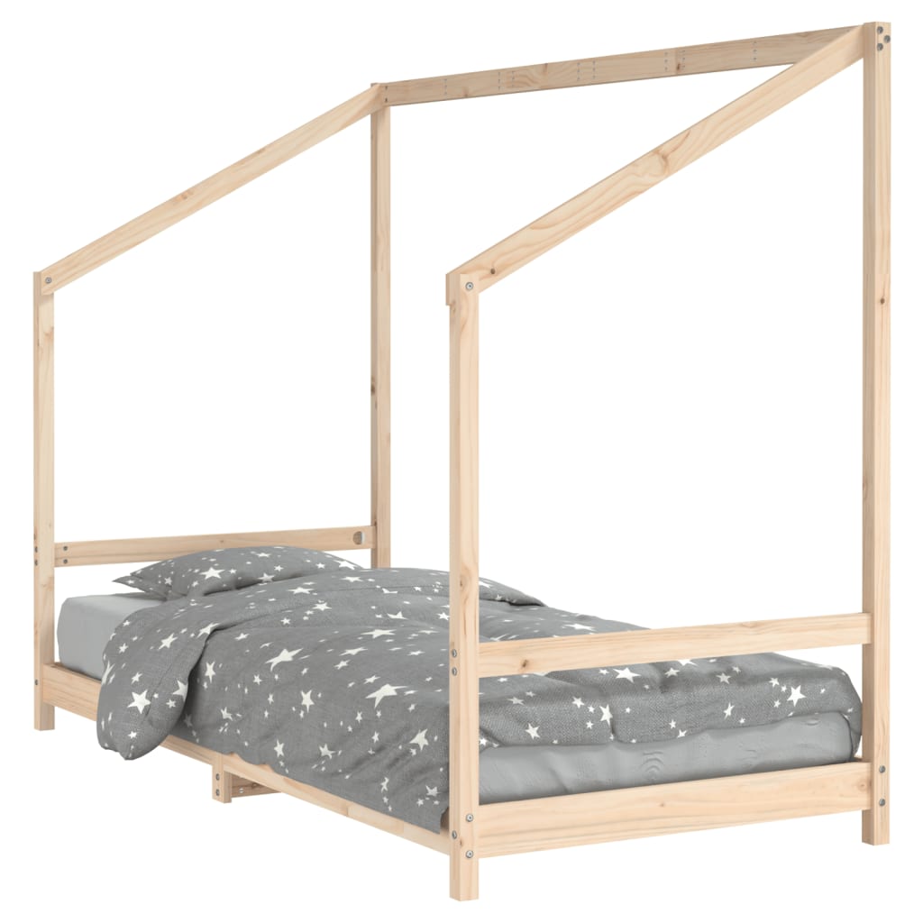 Cadre de lit pour enfant 90x190 cm Bois de pin massif Lits bébés et enfants vidaXL   