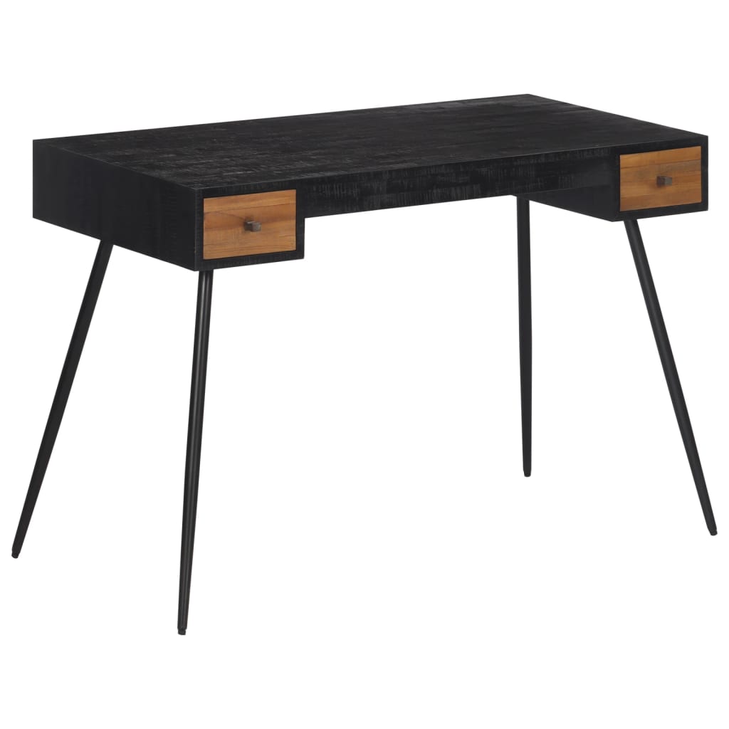 Bureau 117x56,5x75 cm teck massif récupéré Bureaux vidaXL   