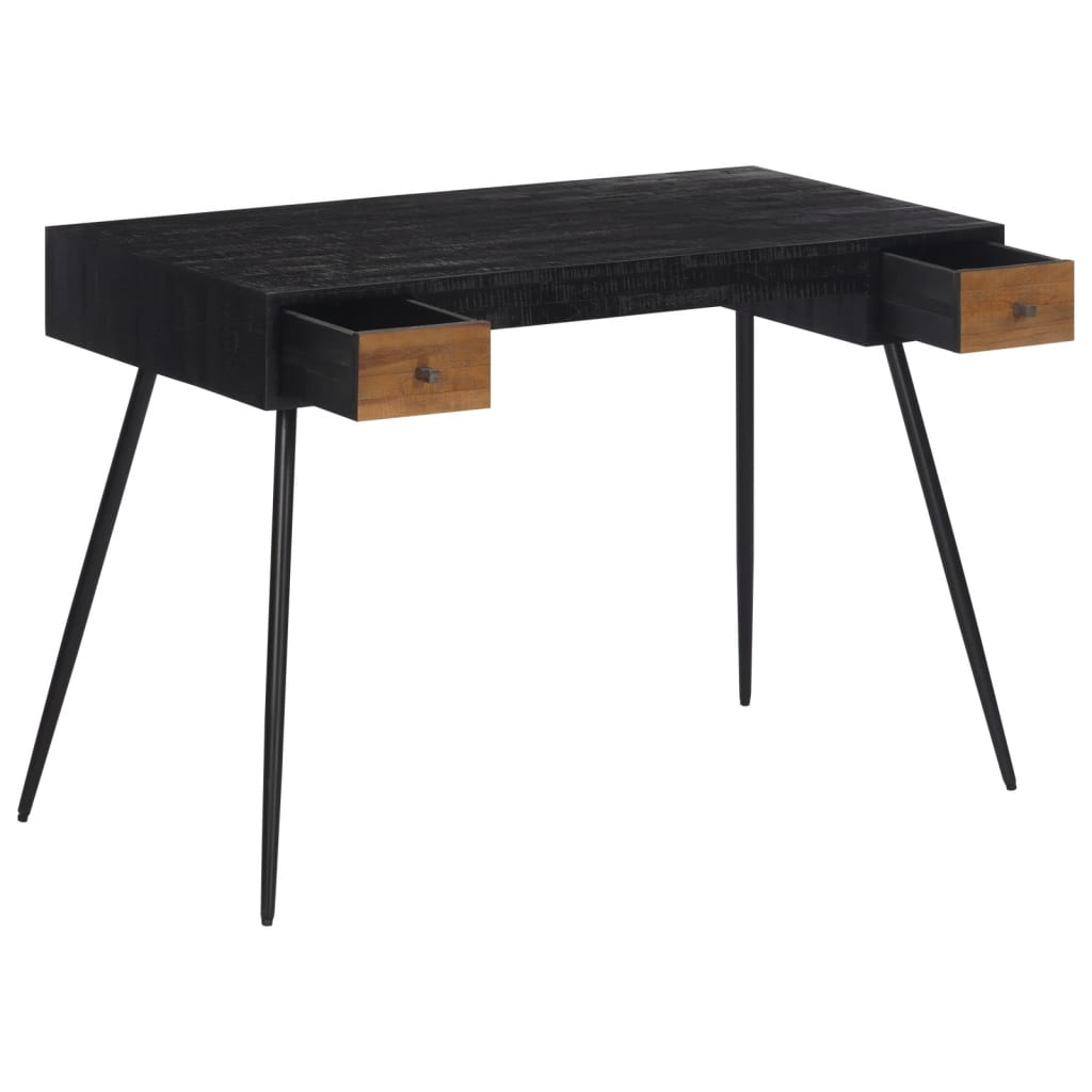 Bureau 117x56,5x75 cm teck massif récupéré Bureaux vidaXL   