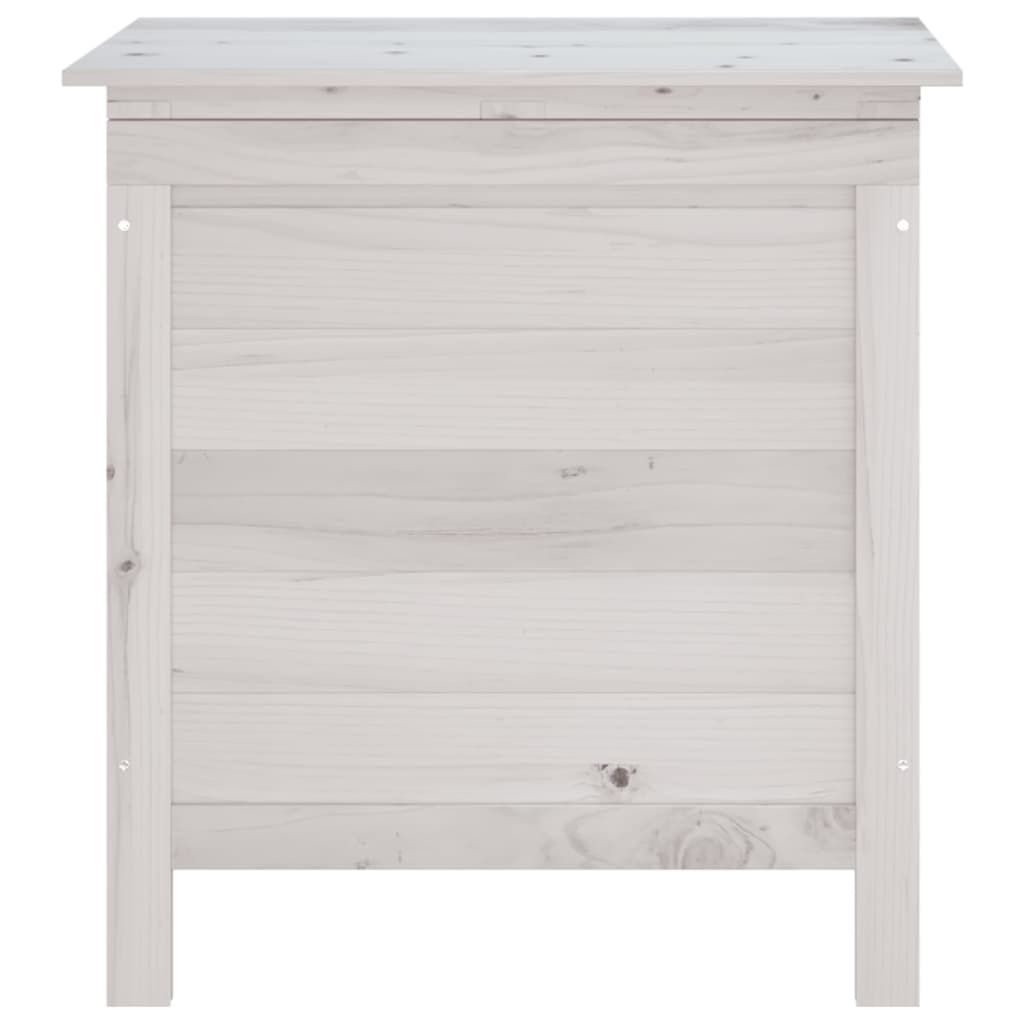 Boîte de rangement de jardin blanc bois massif de sapin Coffres de jardin vidaXL   