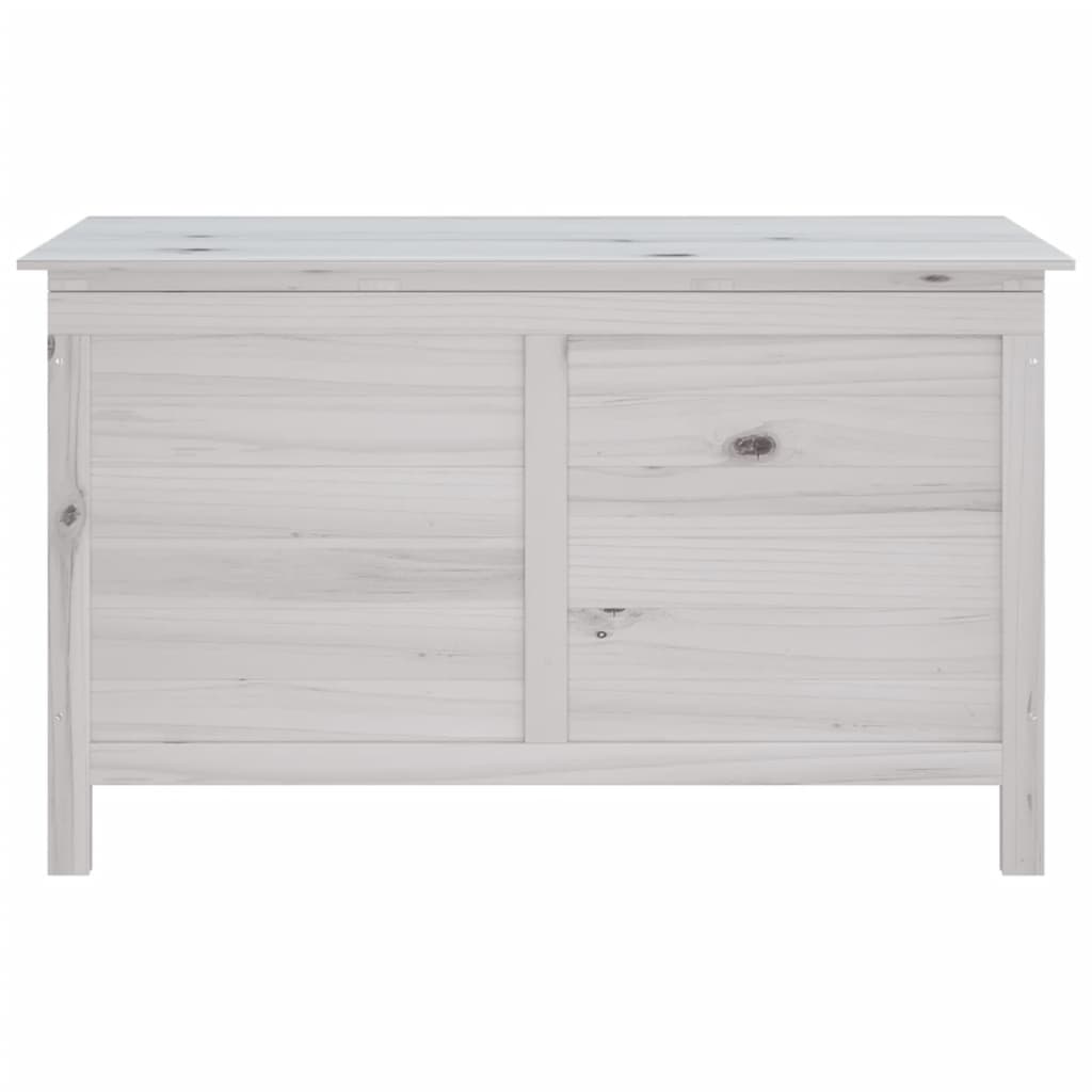 Boîte de rangement de jardin blanc bois massif de sapin Coffres de jardin vidaXL   