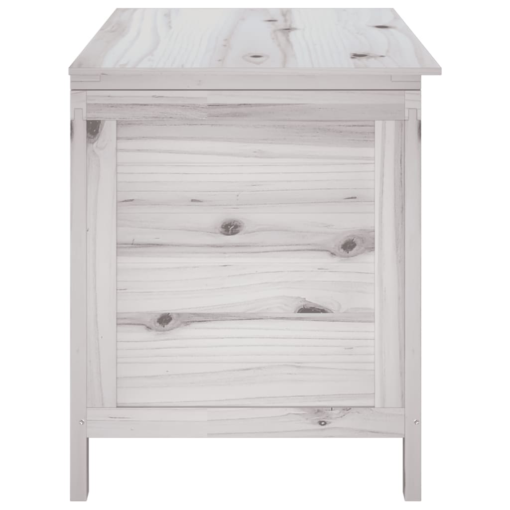 Boîte de rangement de jardin blanc bois massif de sapin Coffres de jardin vidaXL   