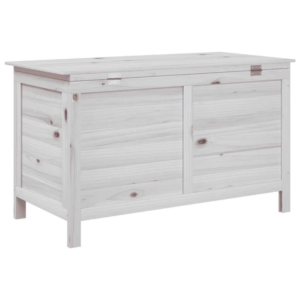 Boîte de rangement de jardin blanc bois massif de sapin Coffres de jardin vidaXL   