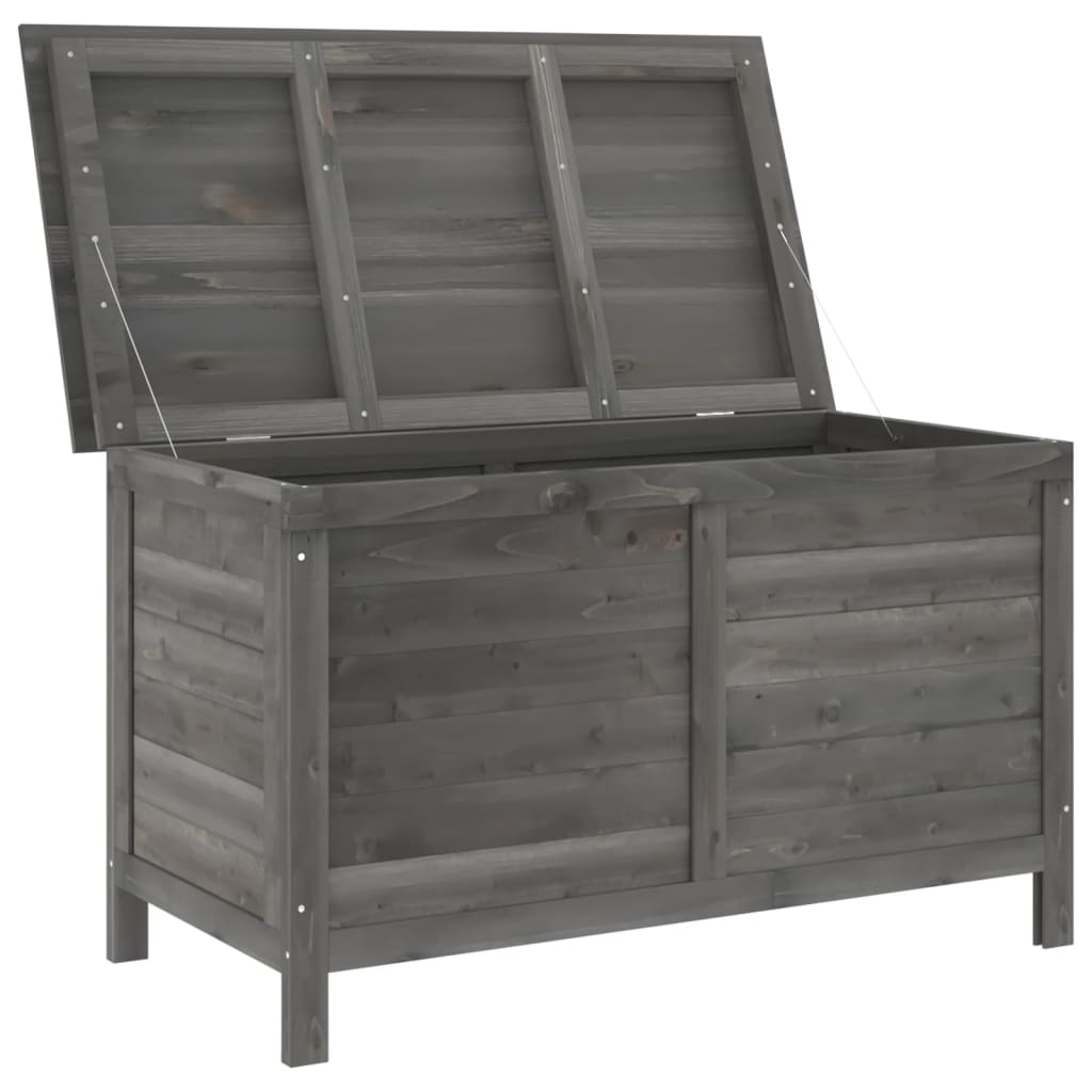 Boîte de rangement de jardin anthracite bois massif de sapin Coffres de jardin vidaXL   