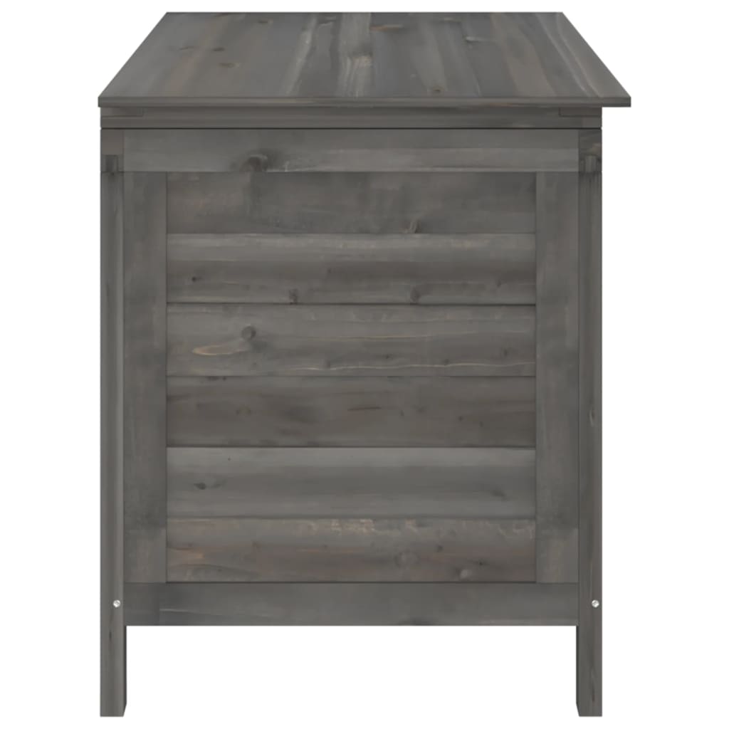 Boîte de rangement de jardin anthracite bois massif de sapin Coffres de jardin vidaXL   
