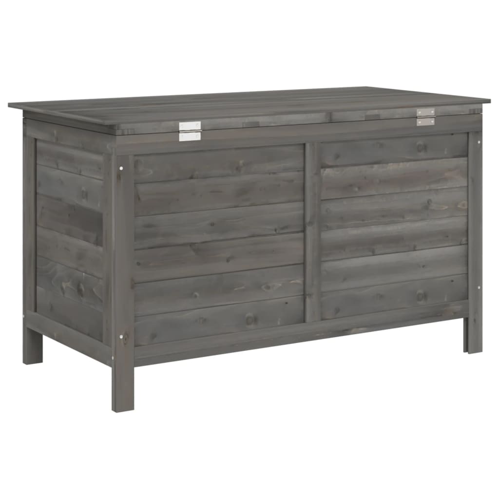 Boîte de rangement de jardin anthracite bois massif de sapin Coffres de jardin vidaXL   