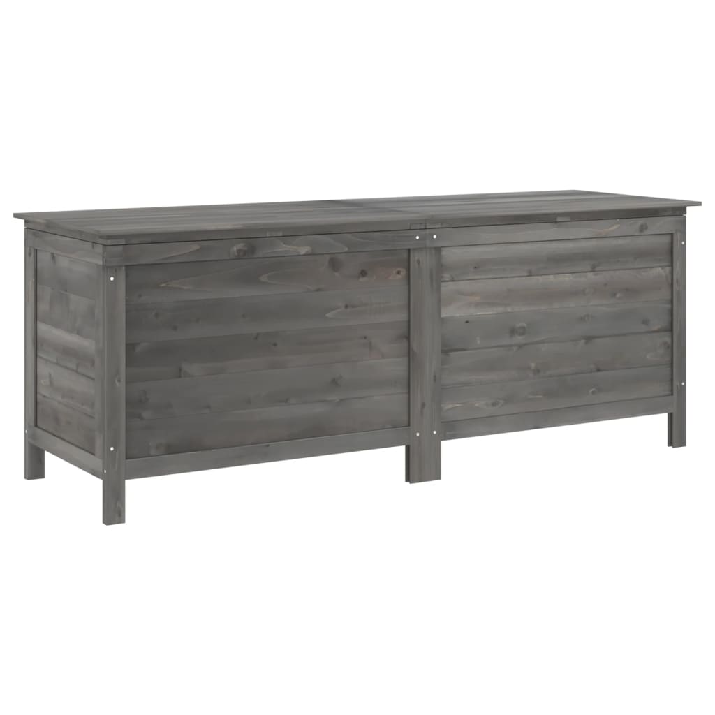 Boîte de rangement de jardin anthracite bois massif sapin Coffres de jardin vidaXL   
