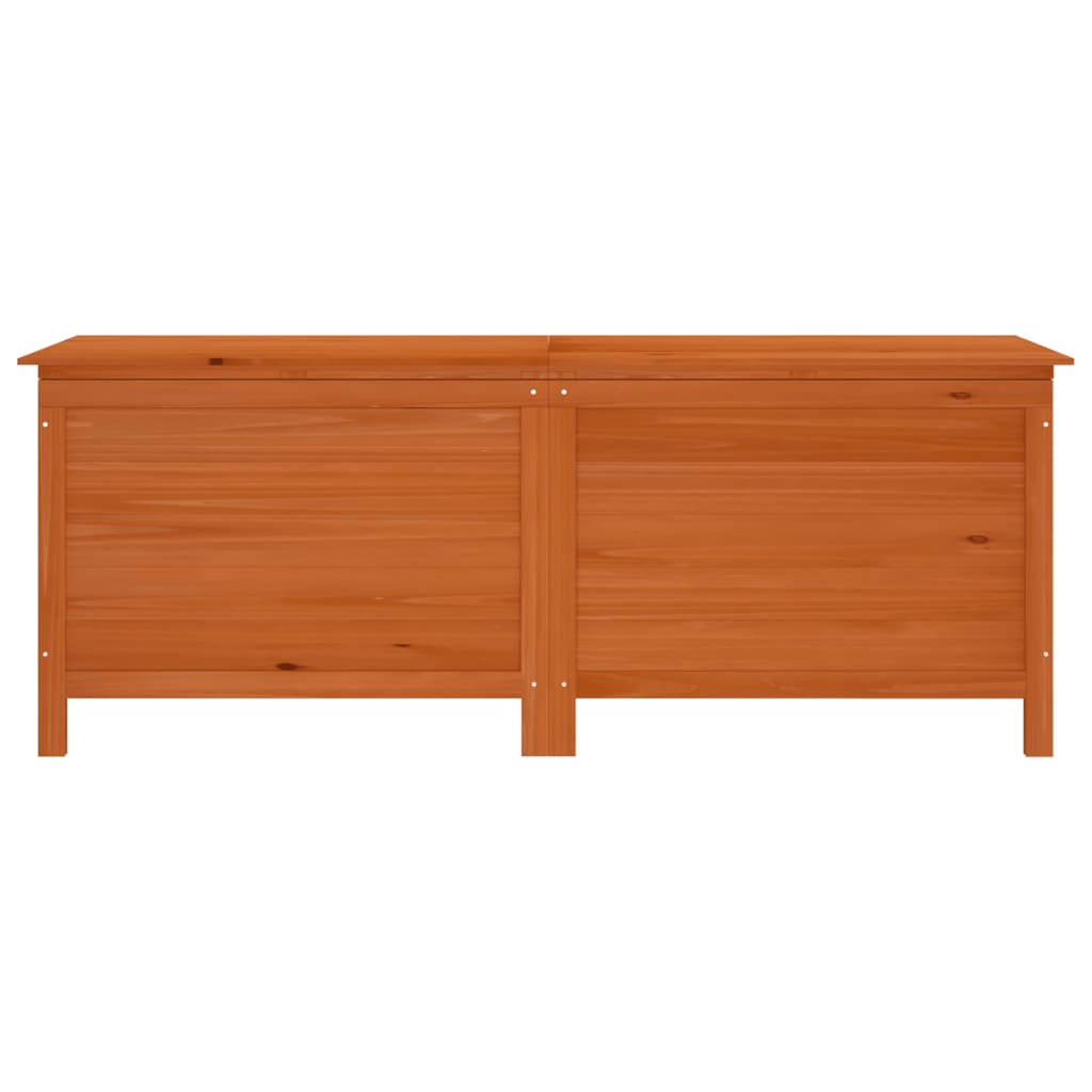 Boîte de rangement de jardin marron bois massif de sapin Coffres de jardin vidaXL   