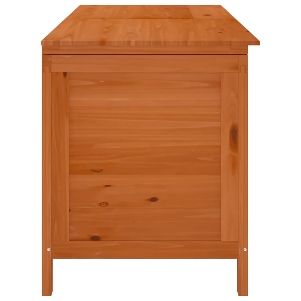 Boîte de rangement de jardin marron bois massif de sapin Coffres de jardin vidaXL   