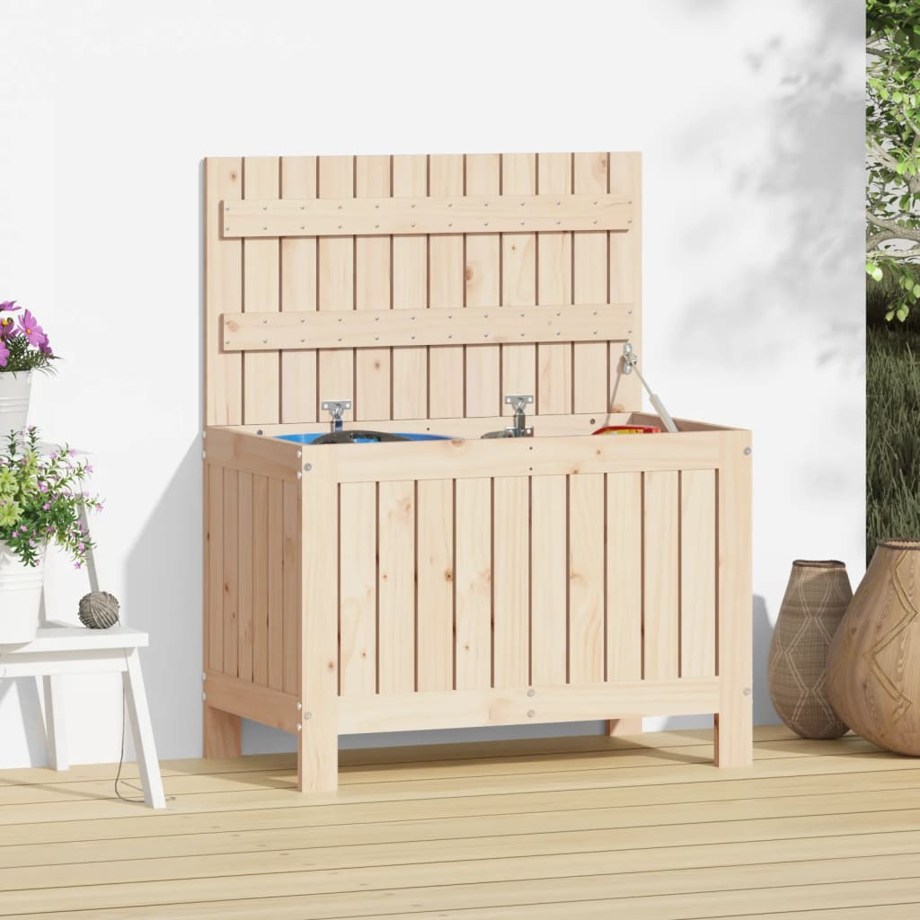 Boîte de rangement de jardin 76x42,5x54 cm Bois massif de pin Coffres de jardin vidaXL   