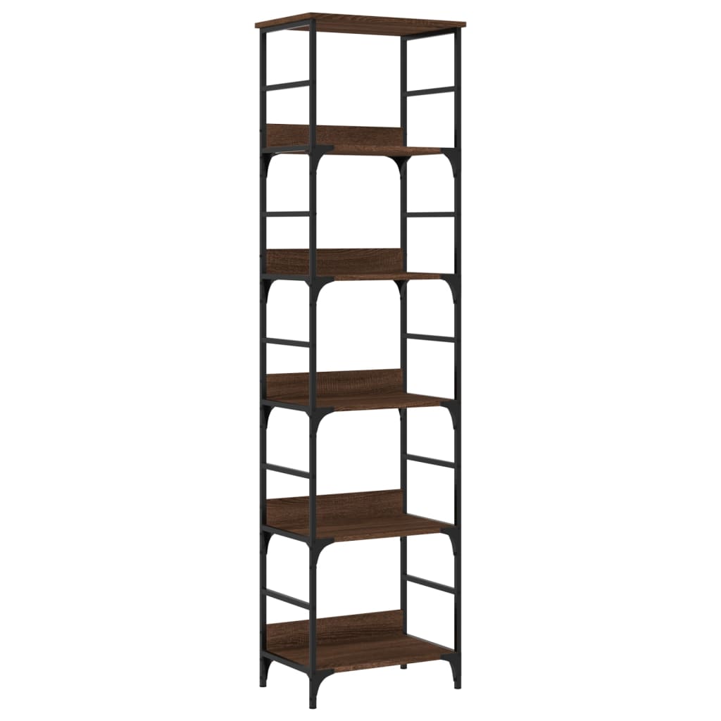 Bibliothèque chêne marron 50x33x188,5 cm bois d'ingénierie Bibliothèques vidaXL   