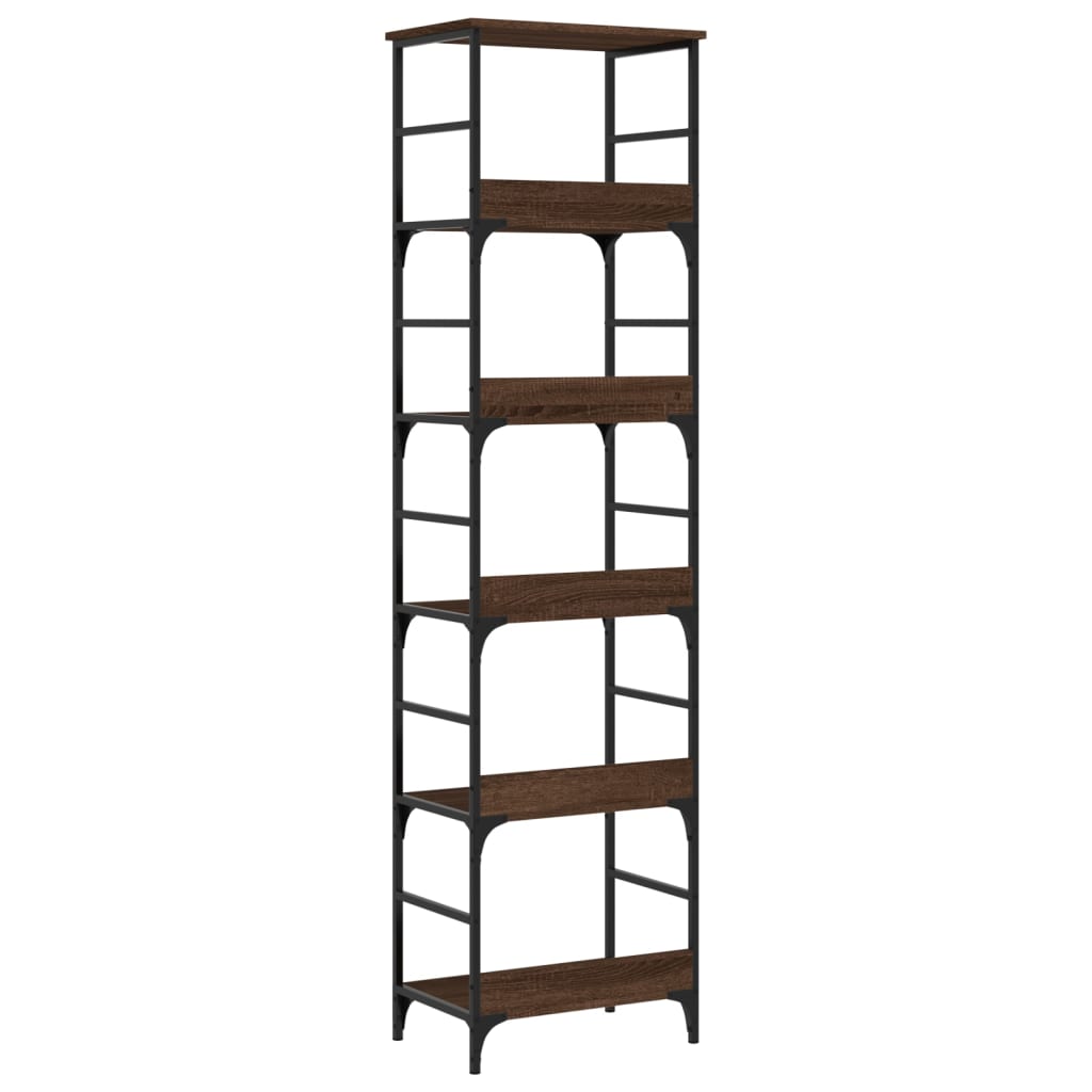 Bibliothèque chêne marron 50x33x188,5 cm bois d'ingénierie Bibliothèques vidaXL   