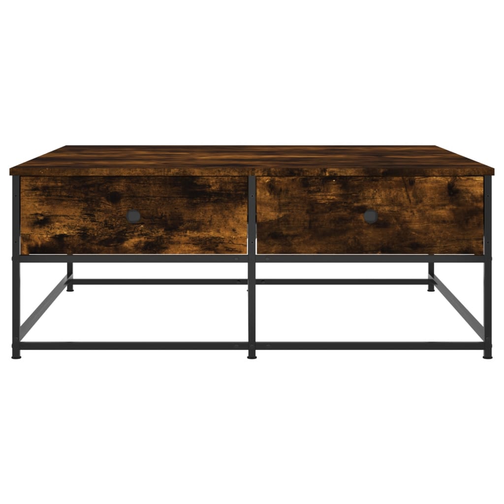 Table basse chêne fumé 100x99x40 cm bois d'ingénierie Tables basses vidaXL   