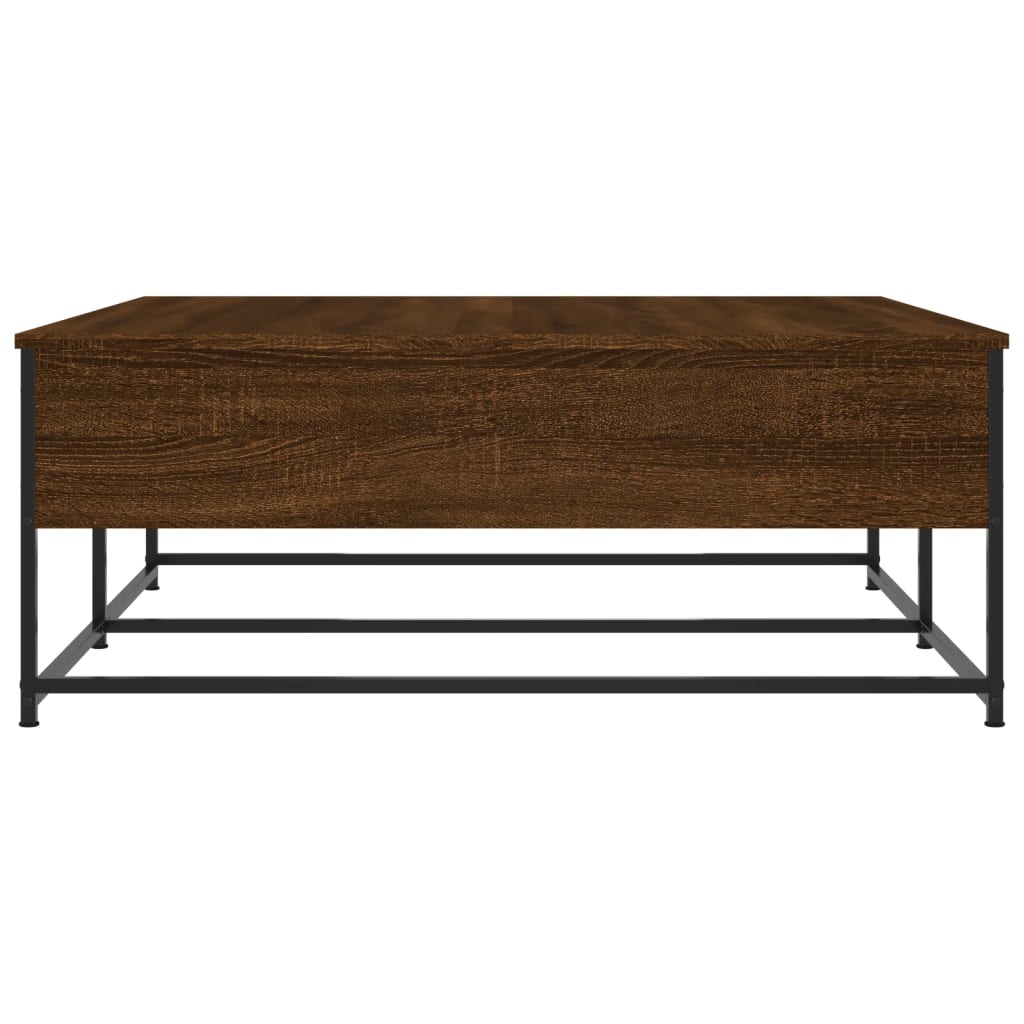 Table basse chêne marron 100x99x40 cm bois d'ingénierie Tables basses vidaXL   