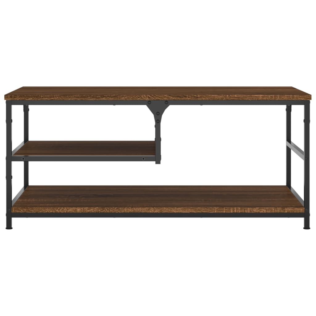 Table basse chêne marron 90x49x40 cm bois d'ingénierie Tables basses vidaXL   