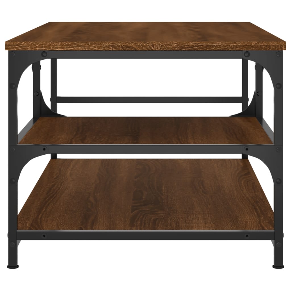 Table basse chêne marron 90x49x40 cm bois d'ingénierie Tables basses vidaXL   