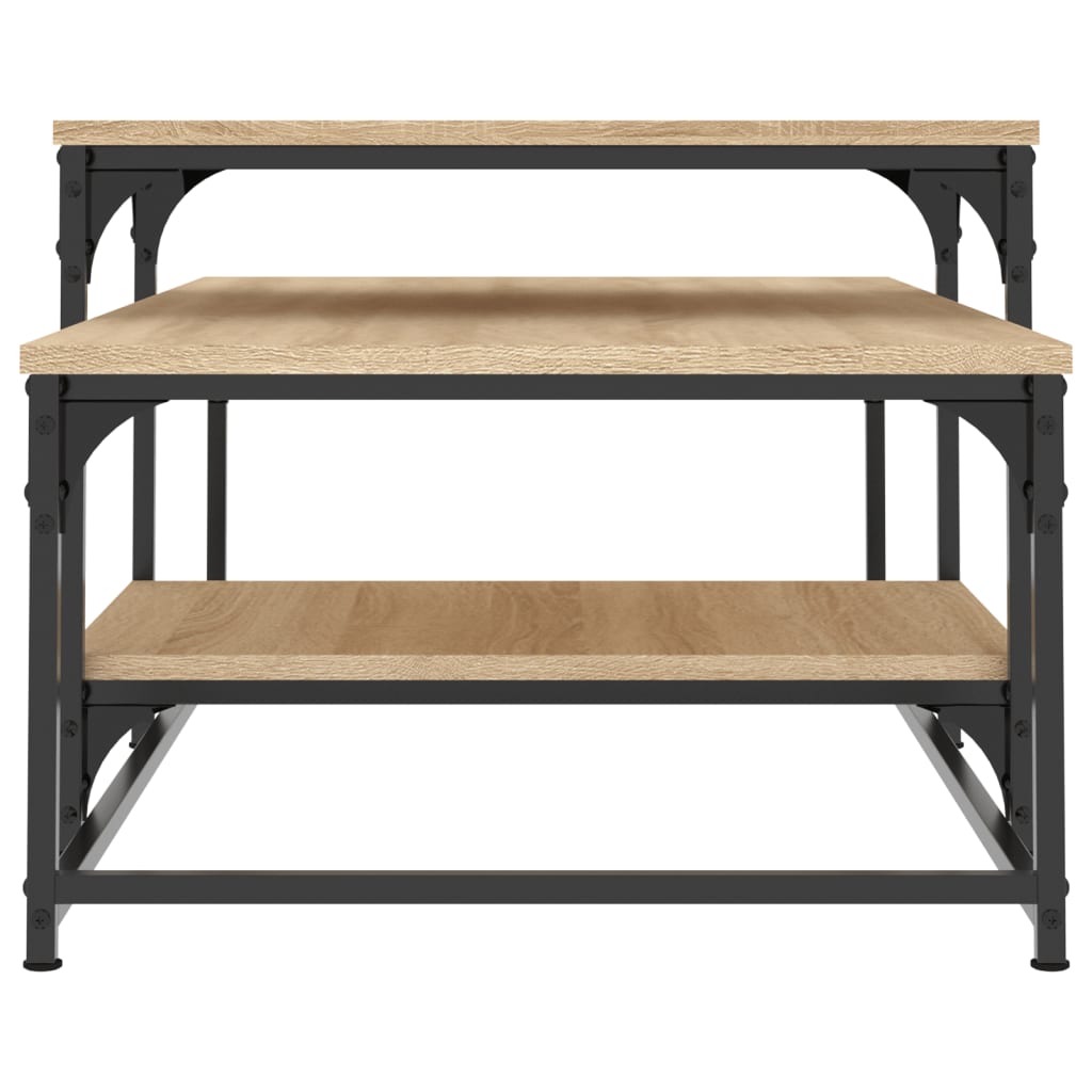 Table basse chêne sonoma 102x60x45 cm bois d'ingénierie Tables basses vidaXL   