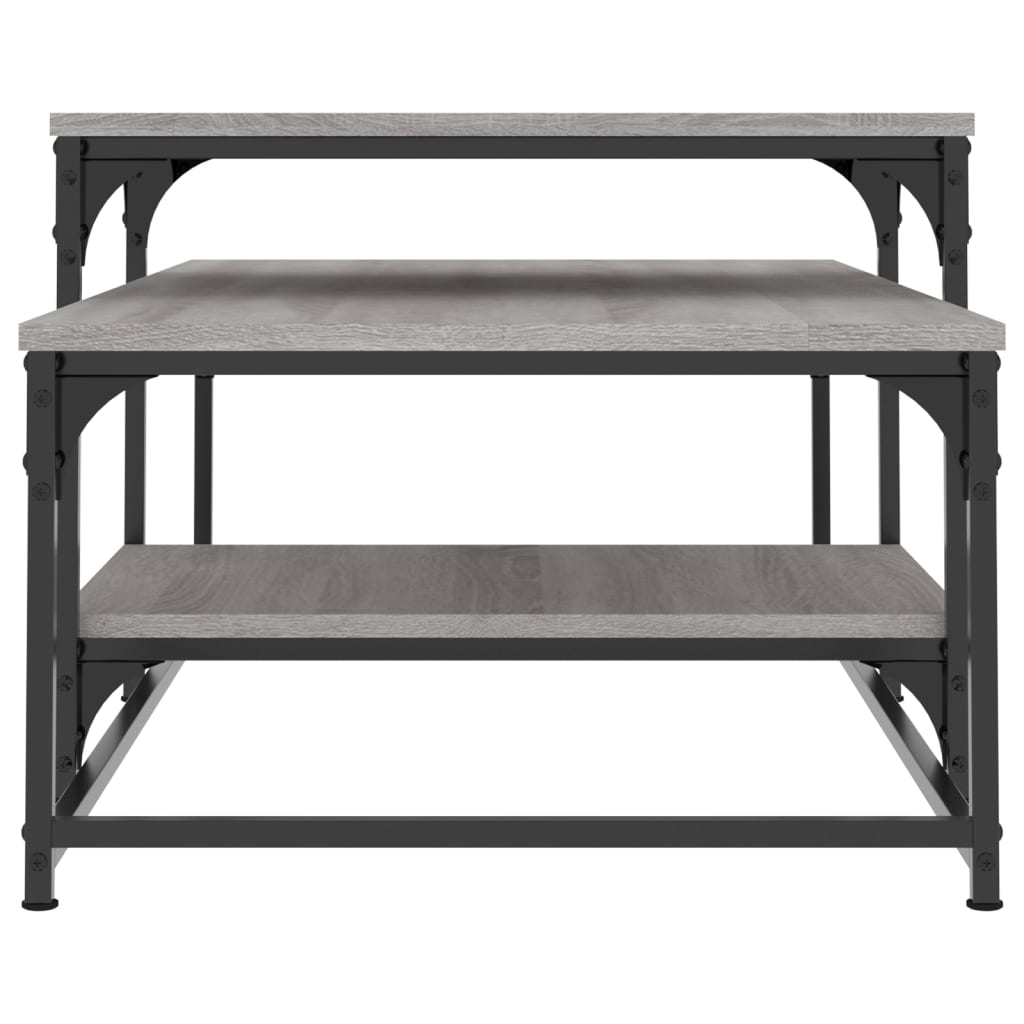 Table basse sonoma gris 102x60x45 cm bois d'ingénierie Tables basses vidaXL   