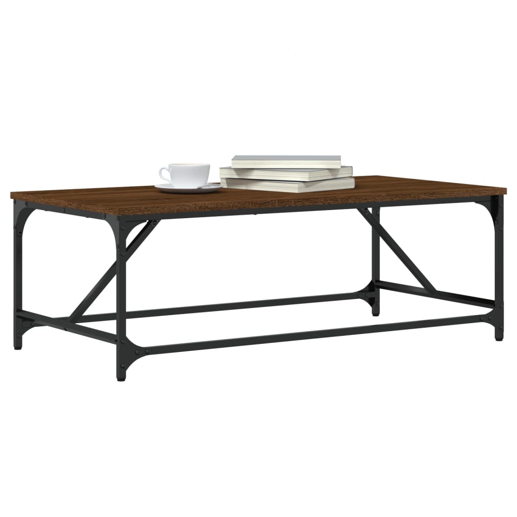 Table basse Chêne marron 100x50x35 cm Bois d'ingénierie Tables basses vidaXL   