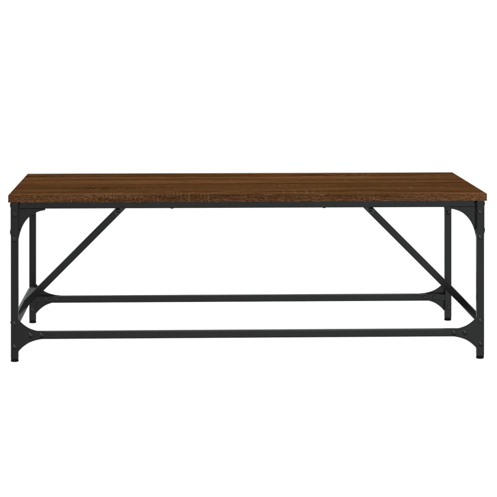 Table basse Chêne marron 100x50x35 cm Bois d'ingénierie Tables basses vidaXL   