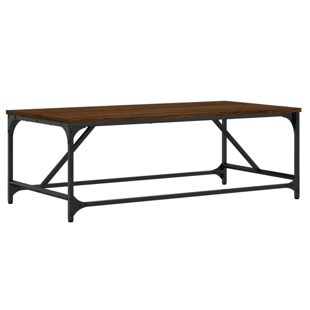 Table basse Chêne marron 100x50x35 cm Bois d'ingénierie Tables basses vidaXL   