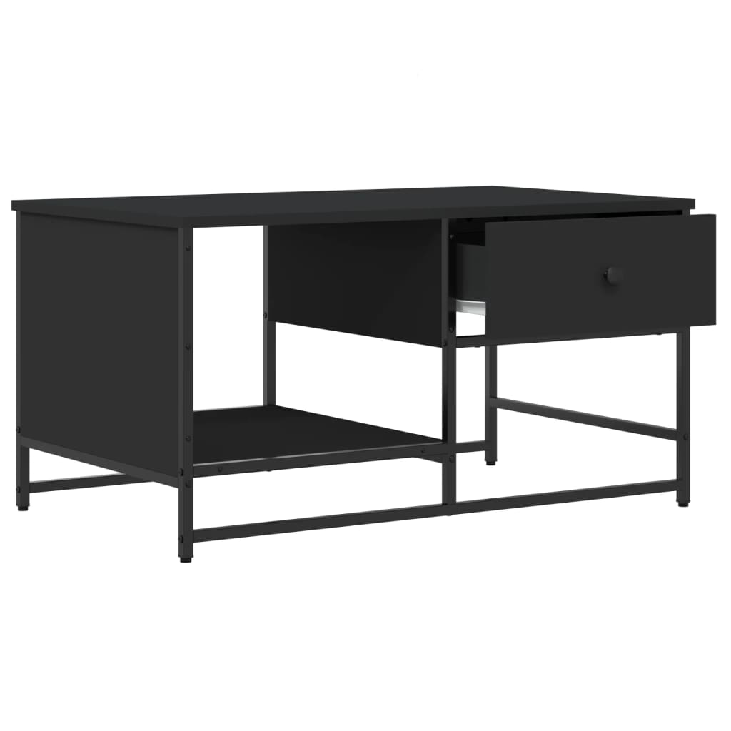 Table basse noir 85,5x51x45 cm bois d'ingénierie Tables basses vidaXL   