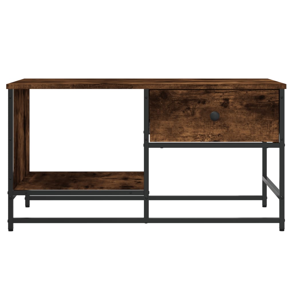 Table basse chêne fumé 85,5x51x45 cm bois d'ingénierie Tables basses vidaXL   