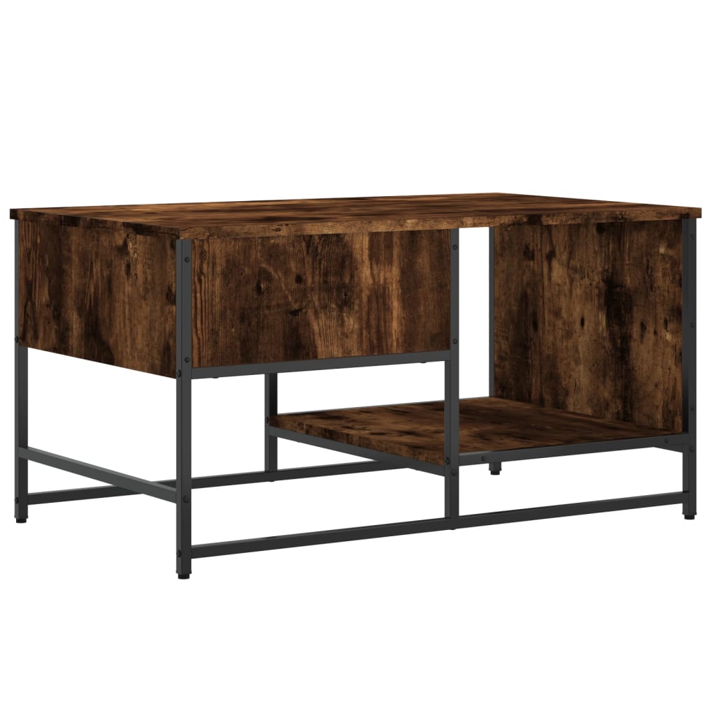 Table basse chêne fumé 85,5x51x45 cm bois d'ingénierie Tables basses vidaXL   