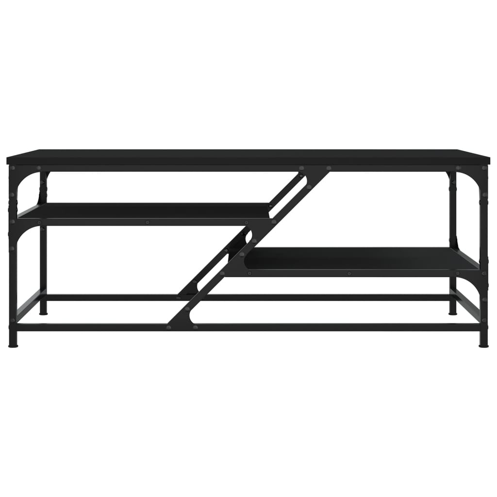 Table basse noir 100x49x40 cm bois d'ingénierie Tables basses vidaXL   