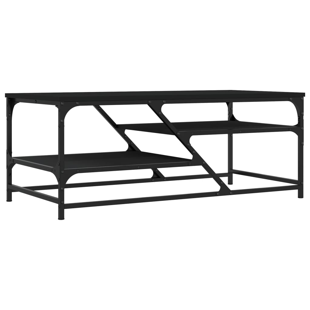 Table basse noir 100x49x40 cm bois d'ingénierie Tables basses vidaXL   